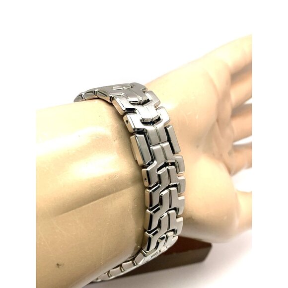 Tag Heuer Men's Watch WBC2110 Link Swiss Automatic Black Dial Silver Steel 40mm - Picture 9 of 13